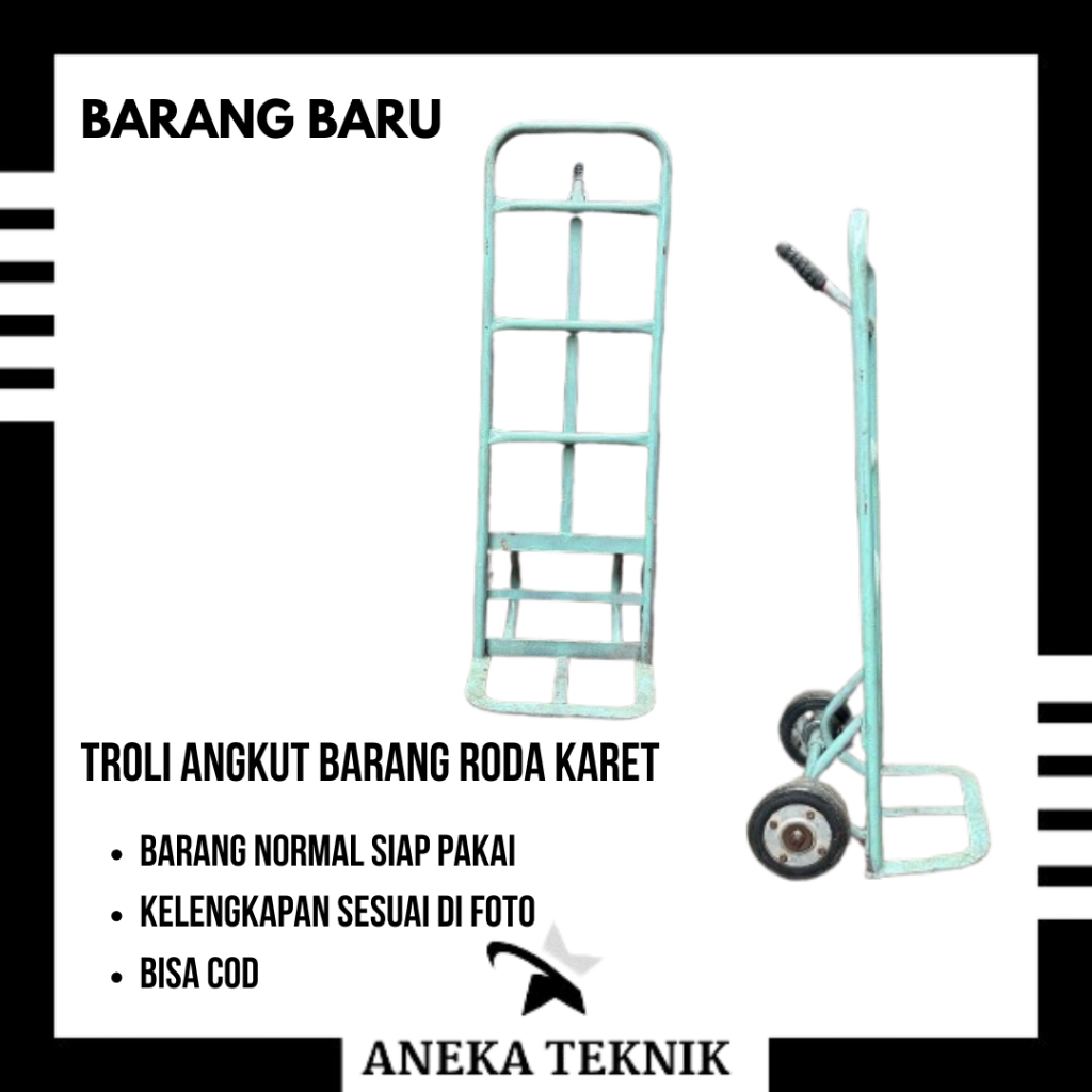 Trolley Roda 2 . Troli Barang . Troli serba guna .  Alat Angkut Barang