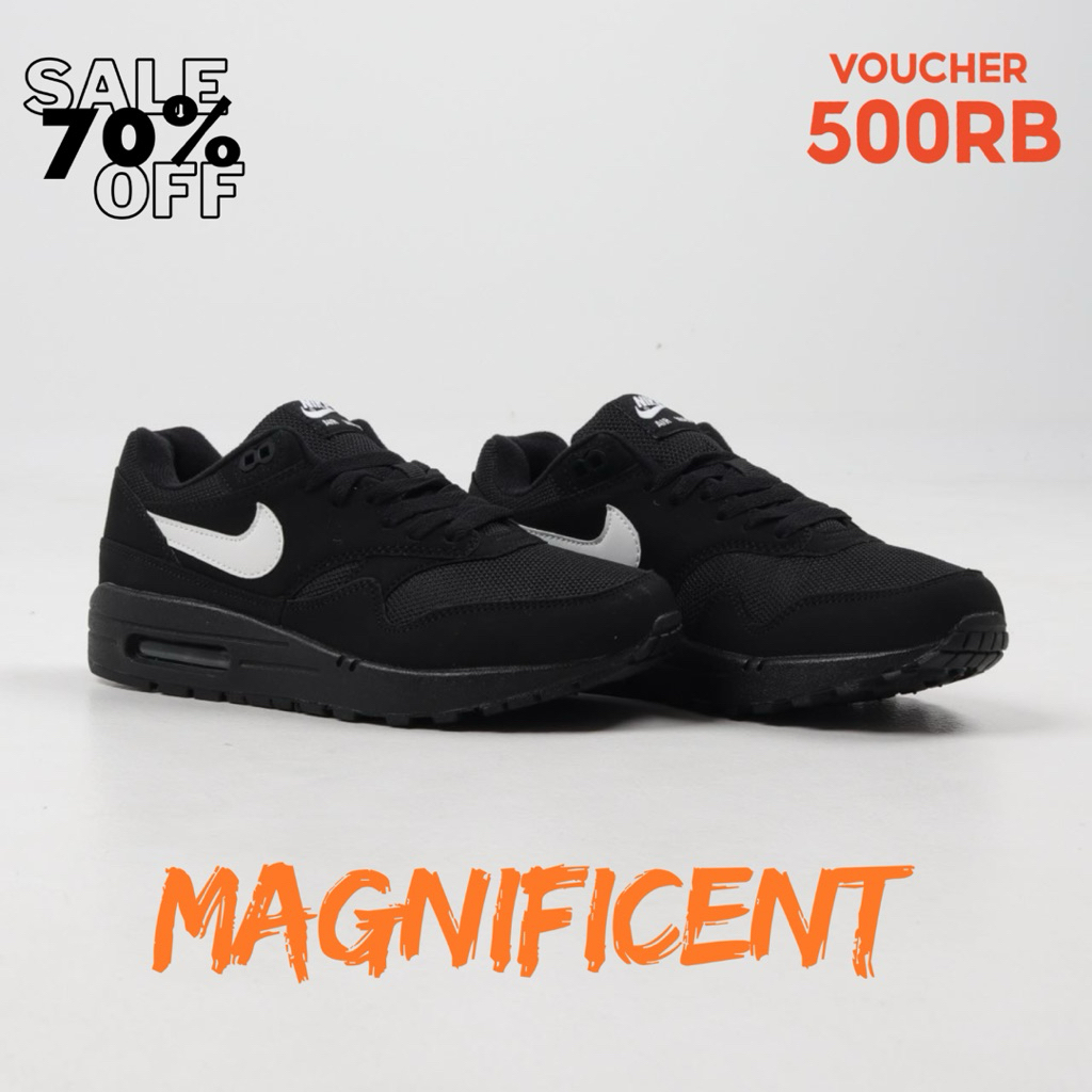 Nike Air Max 1 Black White Swoosh