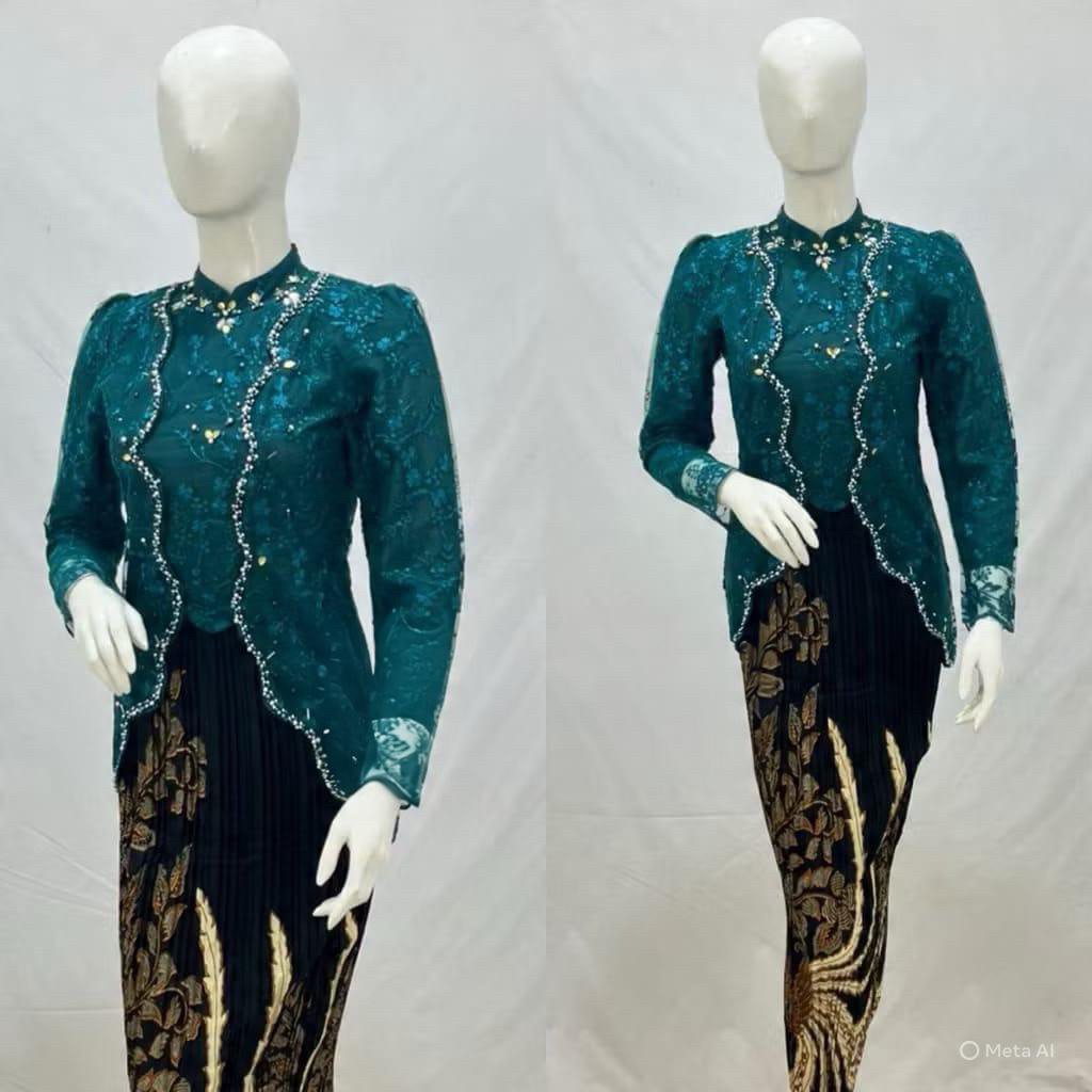 Kebaya Borkat payet modern/kebaya wisuda/ kebayakondangan