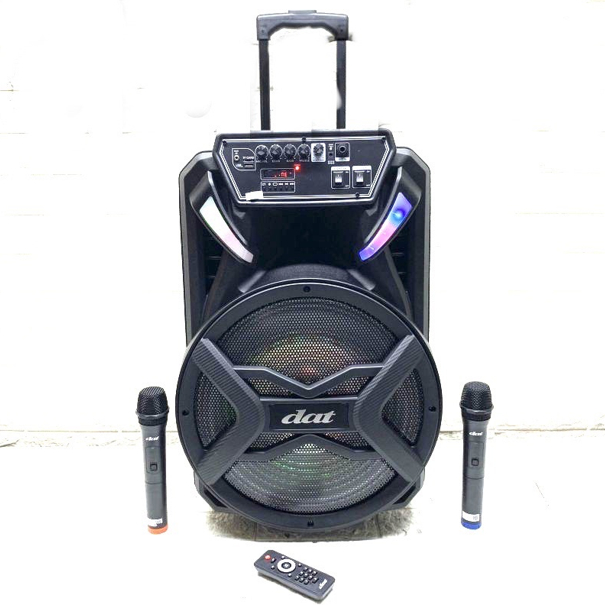 SPEAKER PORTABLE BLUETOOTH DAT DT-1509 x2 15in 1509 15in AMPLIMEETING SUPER BASS BONUS 2 MIC WIRELES
