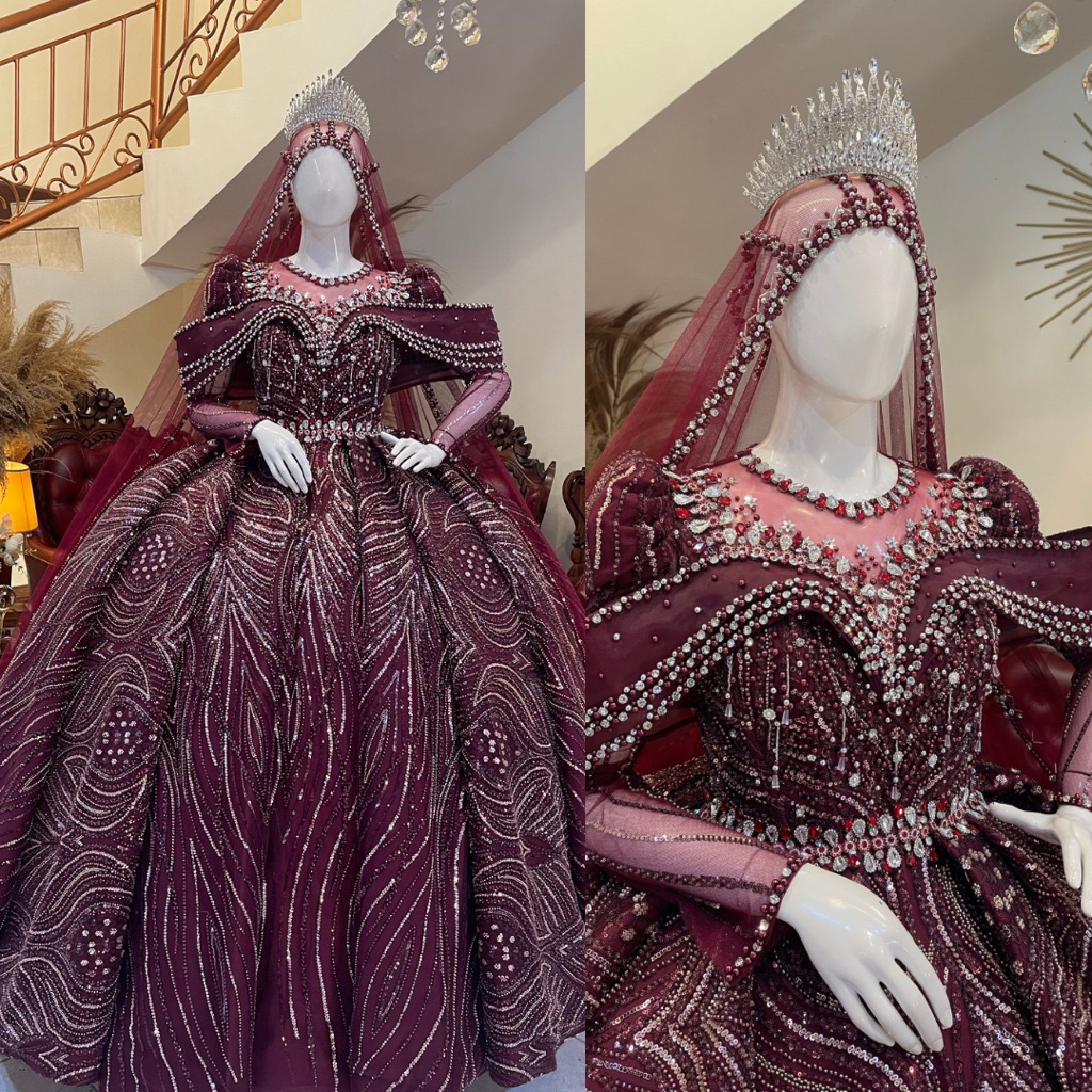 Gaun pengantin | Gaun pengantin mewah elegan | Gaun pengantin wedding