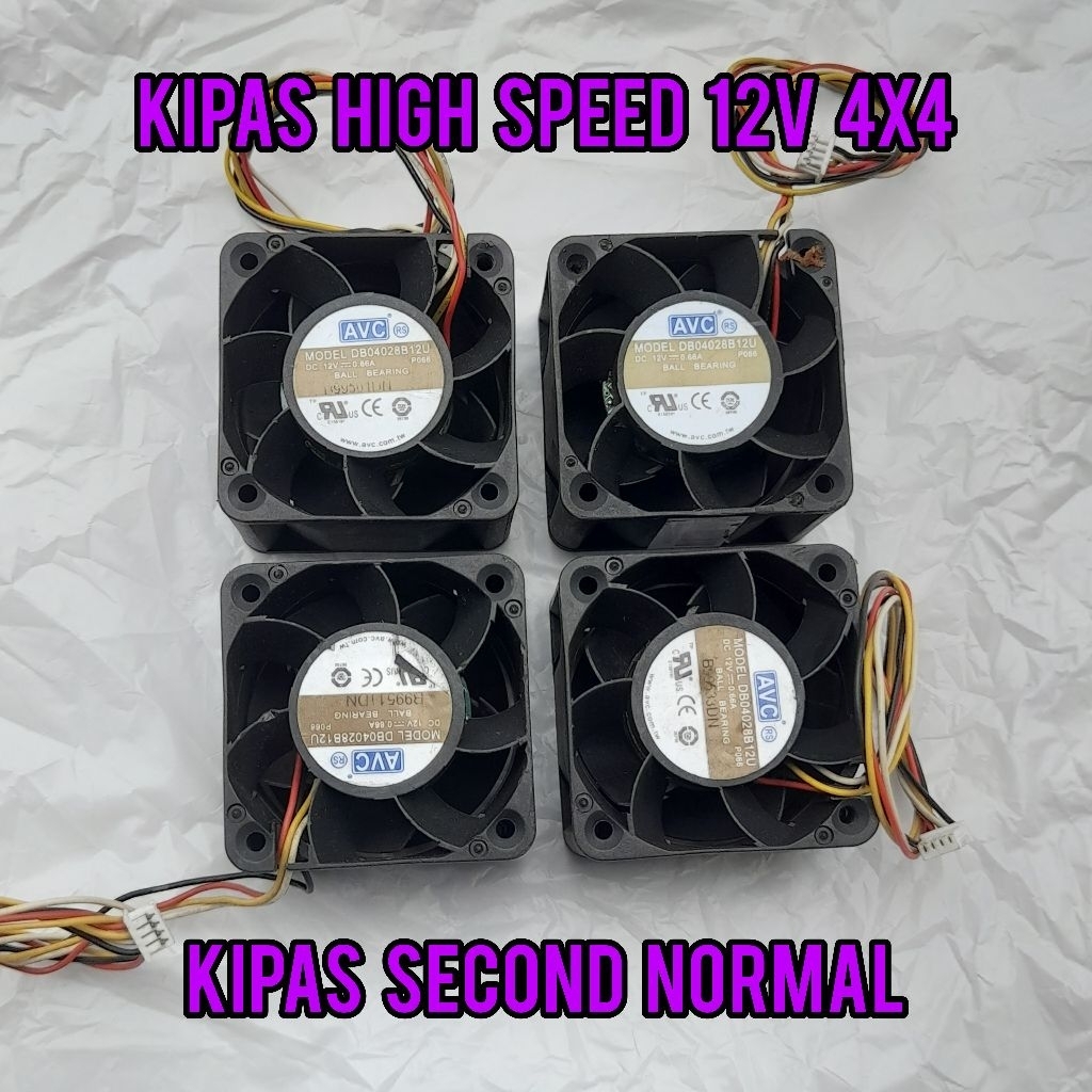Kipas Fan High Speed 12 volt 4x4cm