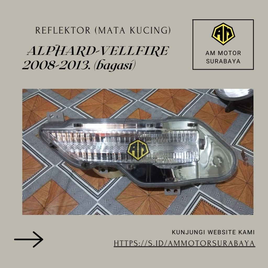 REFLEKTOR ALPHARD-VELLFIRE 2008-2013. (bagasi)