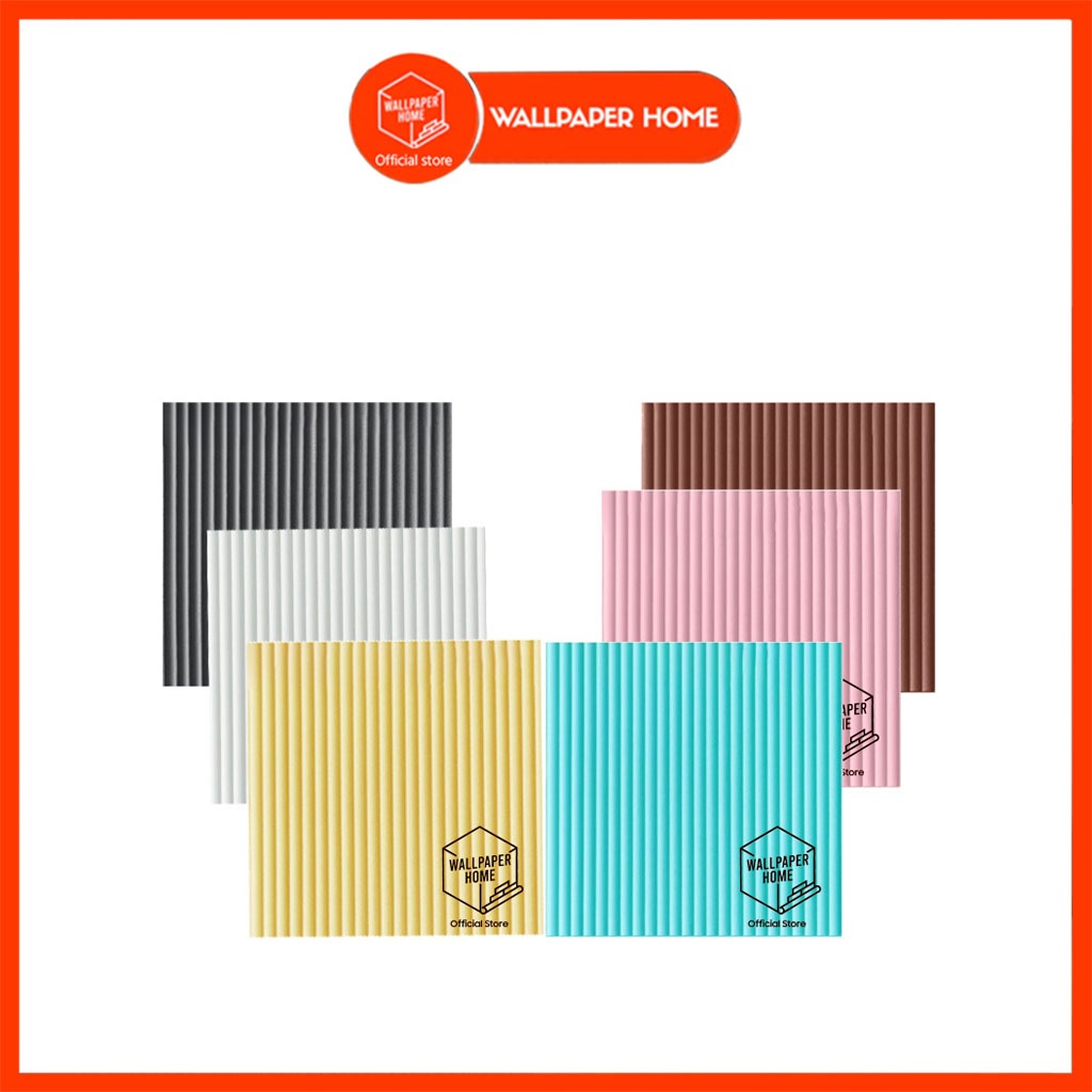 WALLPAPER HOME OFFCIAL STORE - Wallpaper Sticker Dinding Foam Motif 3D Dekorasi Kamar / Motif Kayu S