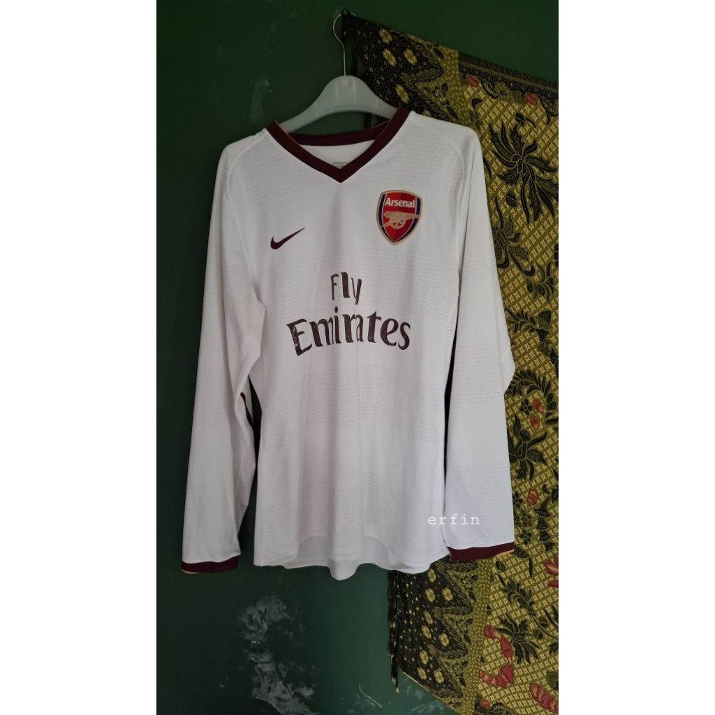 WTS Jersey Arsenal Away 2007/2008 LS PI/Player Issue