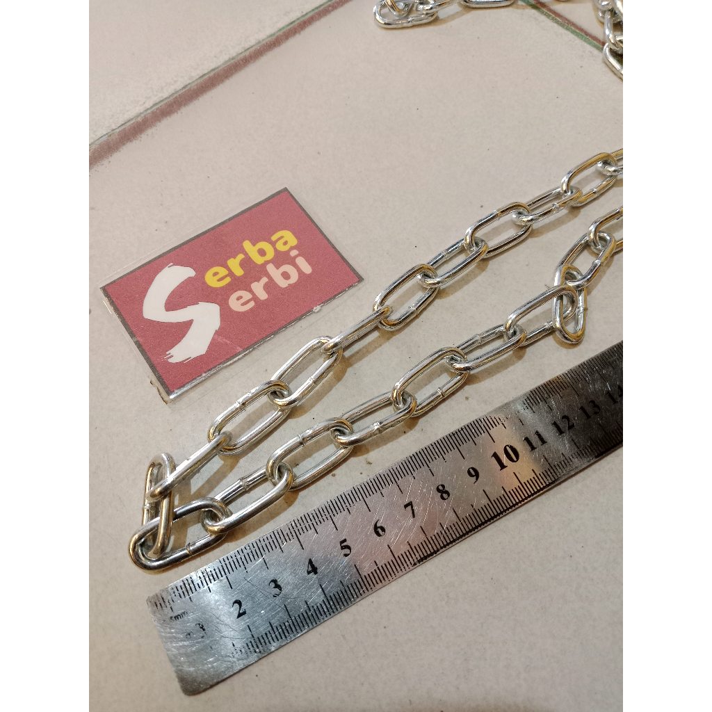 */METER 1/8" KECIL RANTAI*Rantai besi galvanis meteran