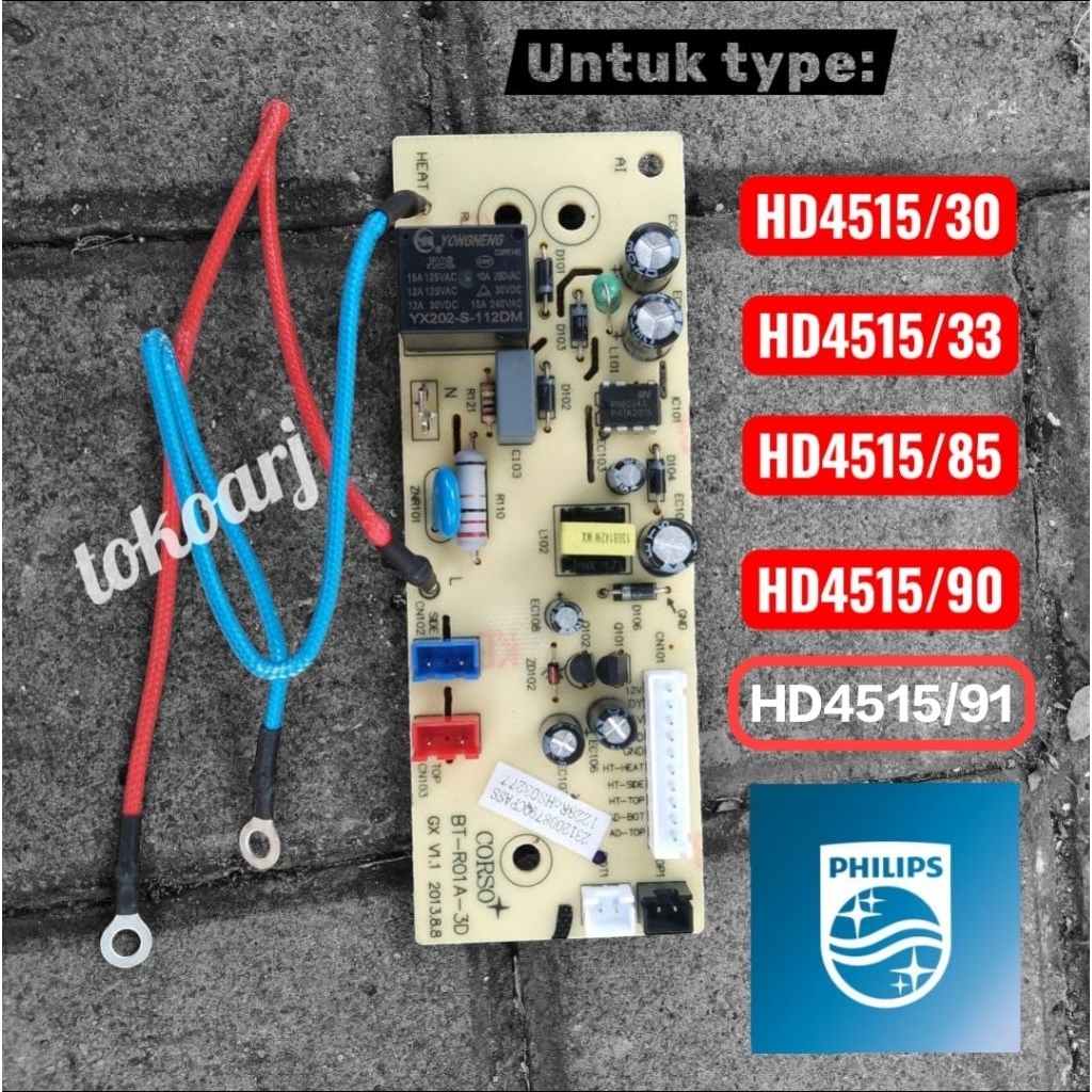 modul board power magic com rice cooker digital Philips HD4515/33 HD4515/70 HD4515/90 HD4515/91