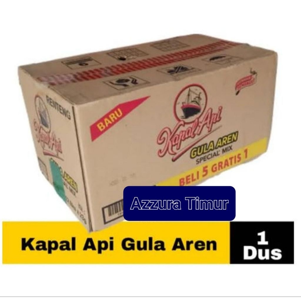 Kapal Api Kopi Bubuk Gula Aren Special Mix 10x23gr (1 Dus isi 12 Renceng)