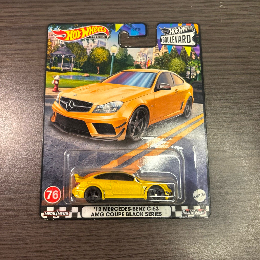 Hotwheels Premium Mercedes Benz C63AMG Coupe Black Series