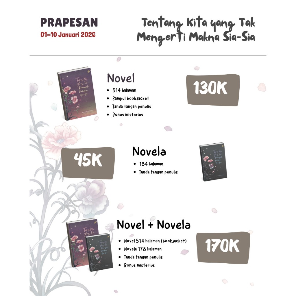 Tentang kita yang tak Mengerti Makna Sia-sia By Pradnya Paramitha NOVEL