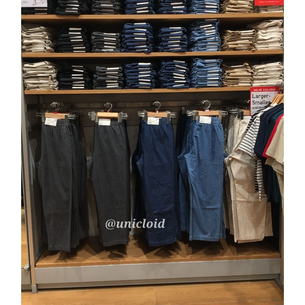 JASTIP UNIQLO celana rileks katun ankle wanita original uniqlo 100%