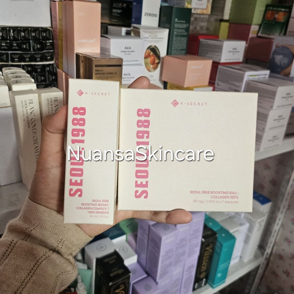 Ksecret Seoul Boosting Serum Collagen Complex 7 + Red Ginseng 30ml ksecret seoul boosting ball colla