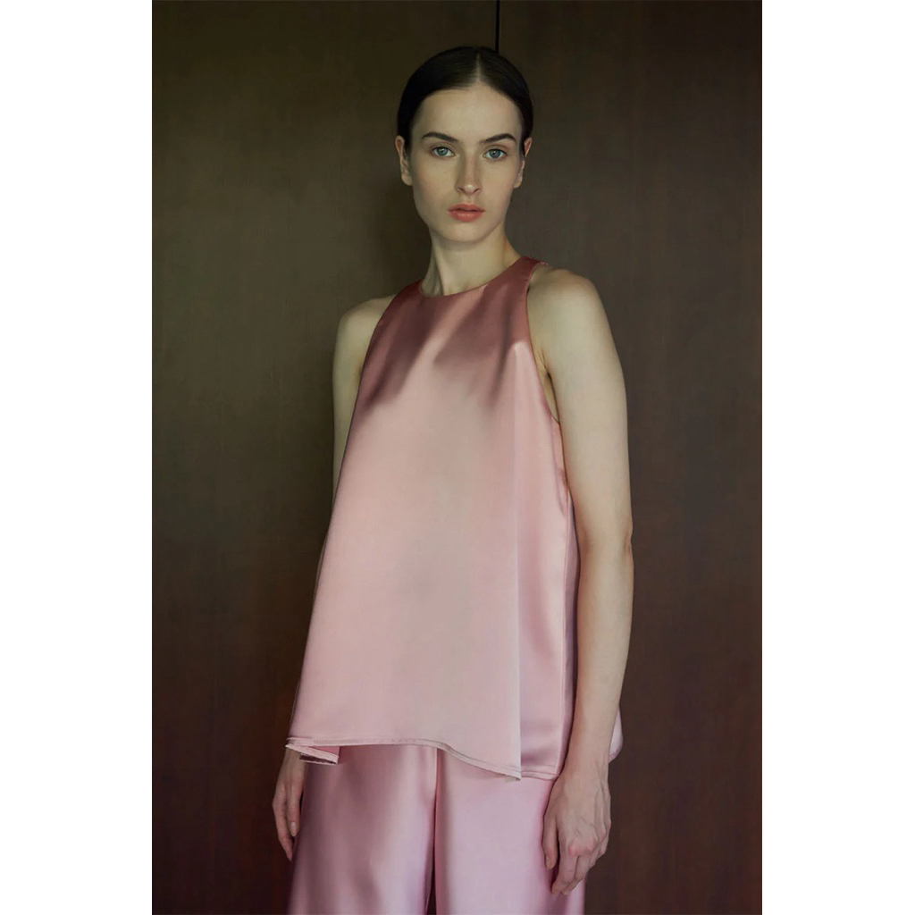 Duma Agea Top & Tan Pants - Pink