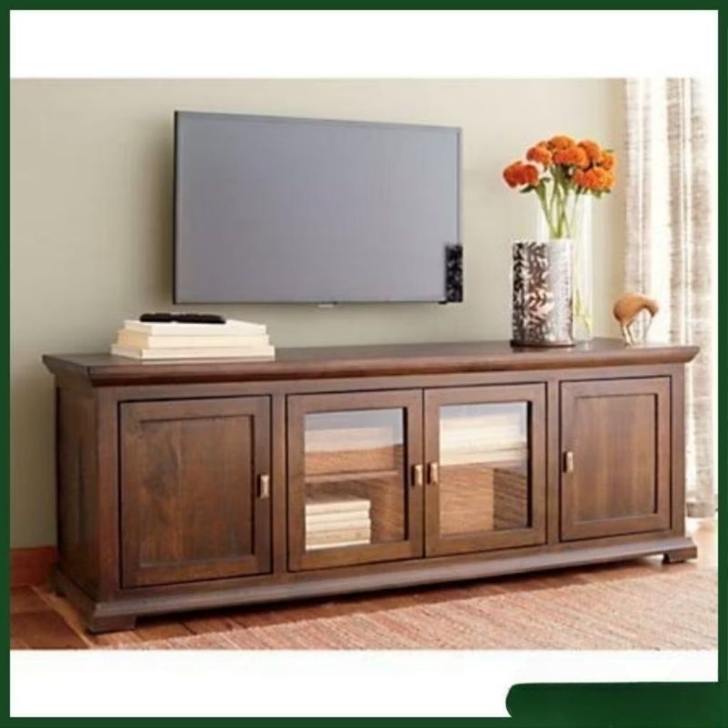 bufet pendek tv kayu jati great A solid/bufet pajangan kayu jati model minimalis