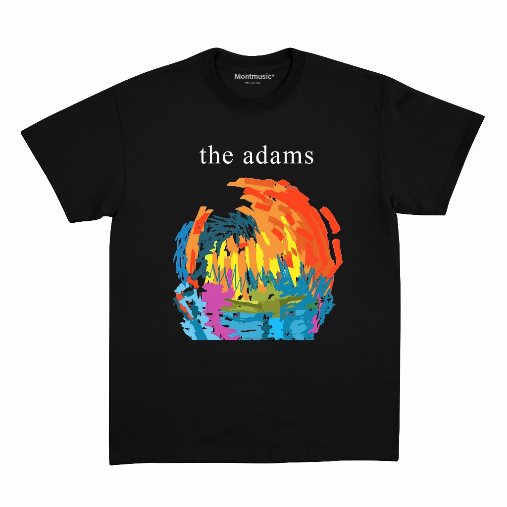 Official Merch The Adams Cover Album Self Title Black Kaos Band The Adams - Merchandise Band Cotton 