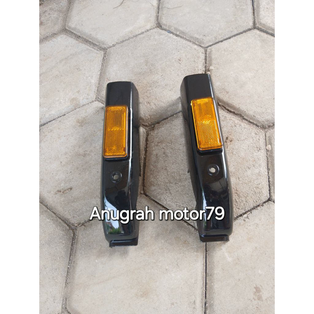 Tutup shock depan+mata kucing RC Bravo 80 Rc Bravo 100 Warna Hitam