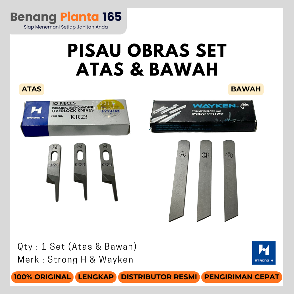 Pisau Obras Atas (KR-23) | Pisau Obras Bawah (KR-35) | Pisau Obras Set Atas-Bawah