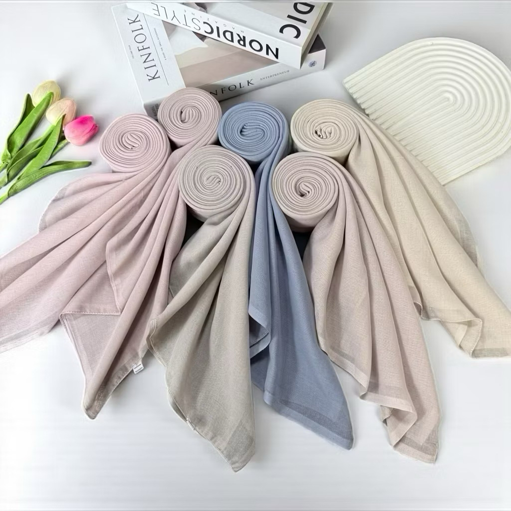 Hijab Paris Jadul Varisha // Paris Varisha Ori ukuran 110 cm // hijab segi empat paris jadul Merek V