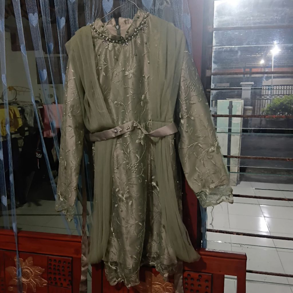 PRELOVED Dress Kondangan Sage