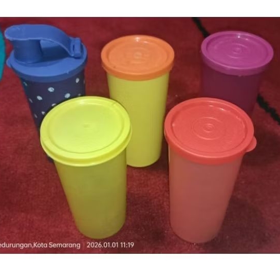 tupperware mini tumbler 175ml preloved