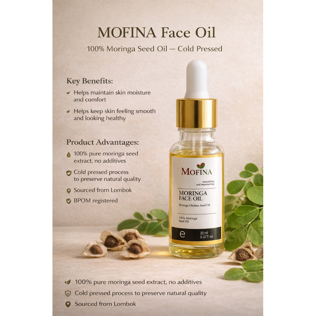 MOFINA — FACE OIL 100% Moringa Seed Oil