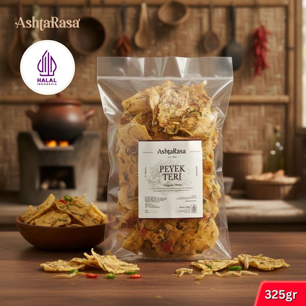 Peyek Teri Rasa Original dan Pedas | Murah, Renyah, HALAL, Gurih Tanpa MSG