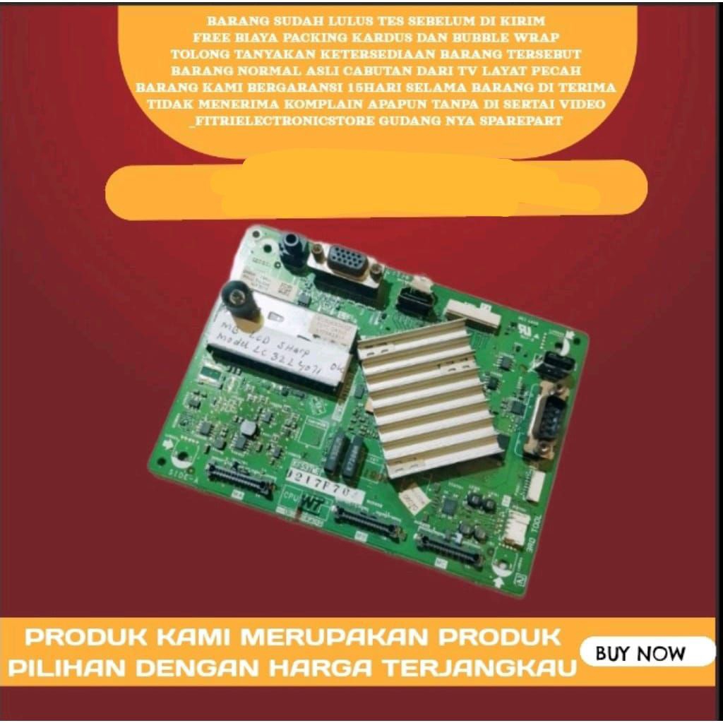 MAINBOARD SHARP LCD LC 32L4071 MESIN TV LED MAINBOARD MB-MOBO TV