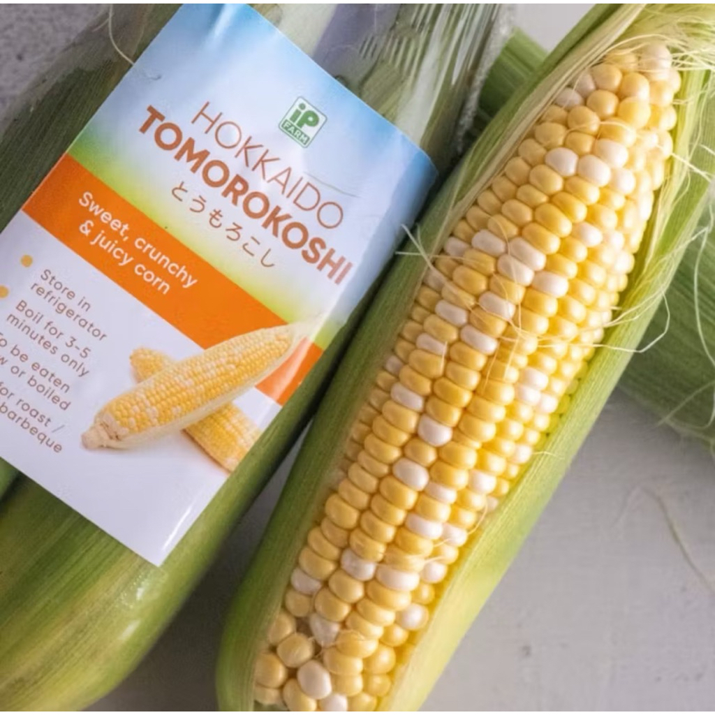 Jagung Hokkaido Tomorokoshi  | Jagung Iport Jepang Di Jamin Manis Fresh - 2 Pcs