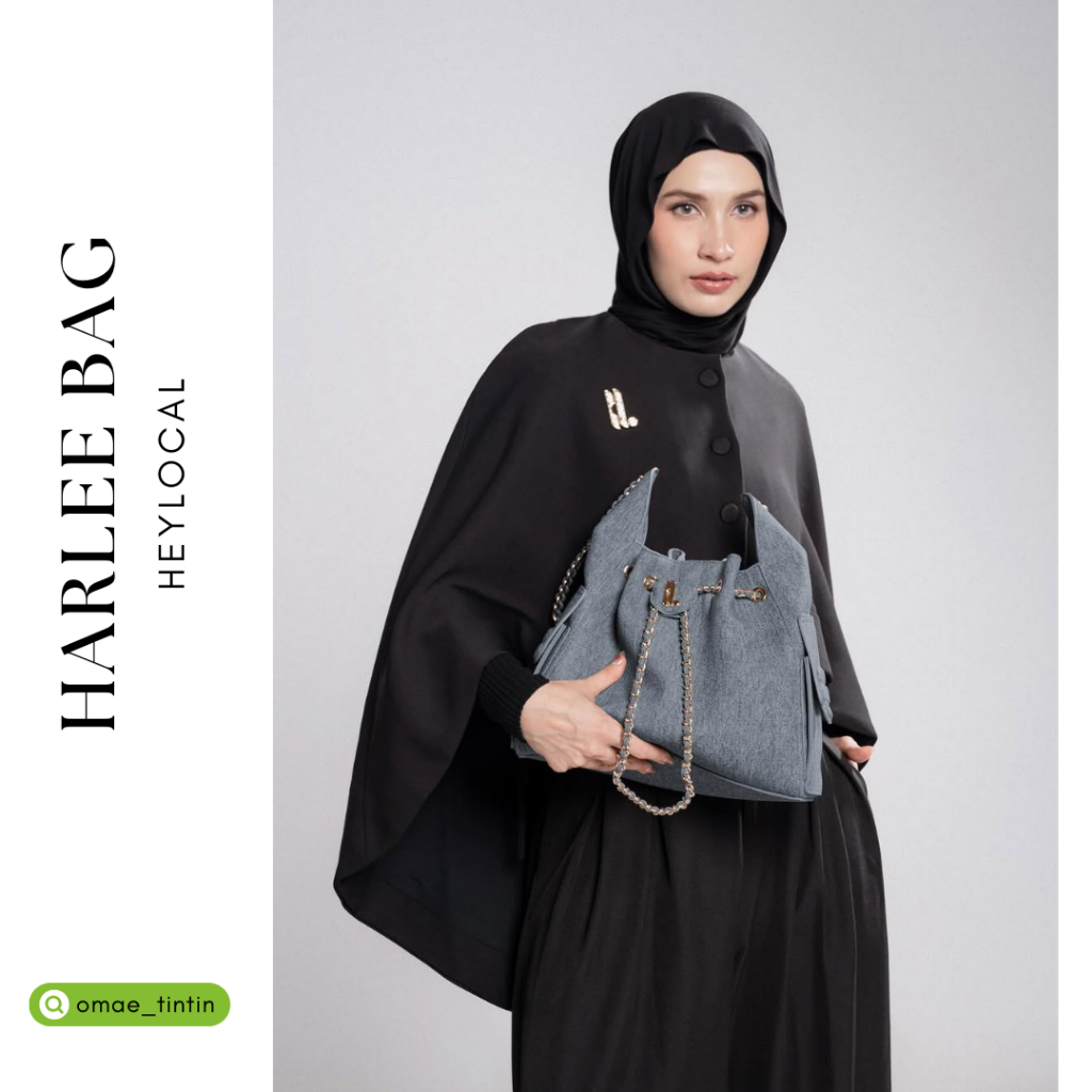 Heylocal HARLEE BAG Mini dan Midi (DENIM, RUSSET, LINEN, ONYX, BISTRE, TUSCAN) Original by Heylocal.