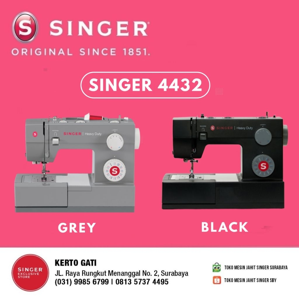 Mesin Jahit SINGER Heavy Duty 4432