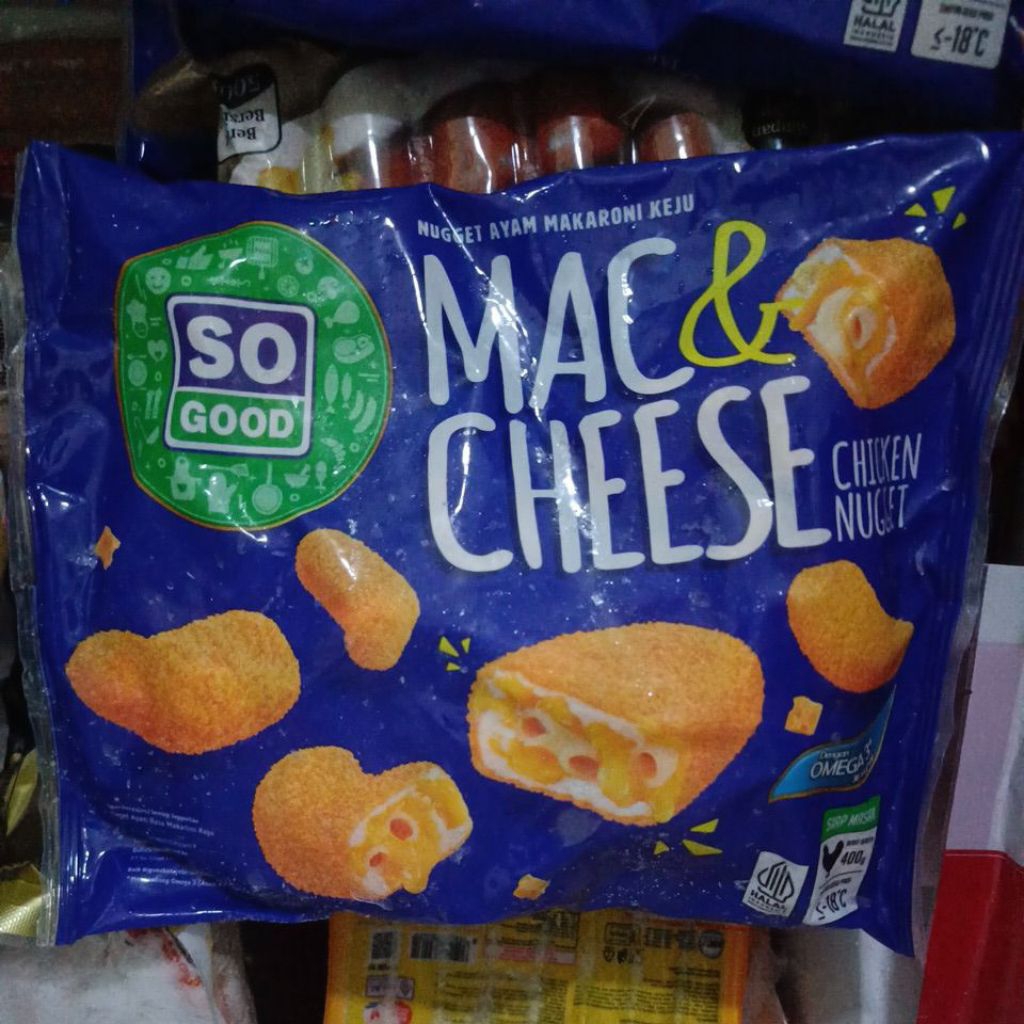 Nugget Keju Sapi So Good 400 Gram - Mac & Cheese