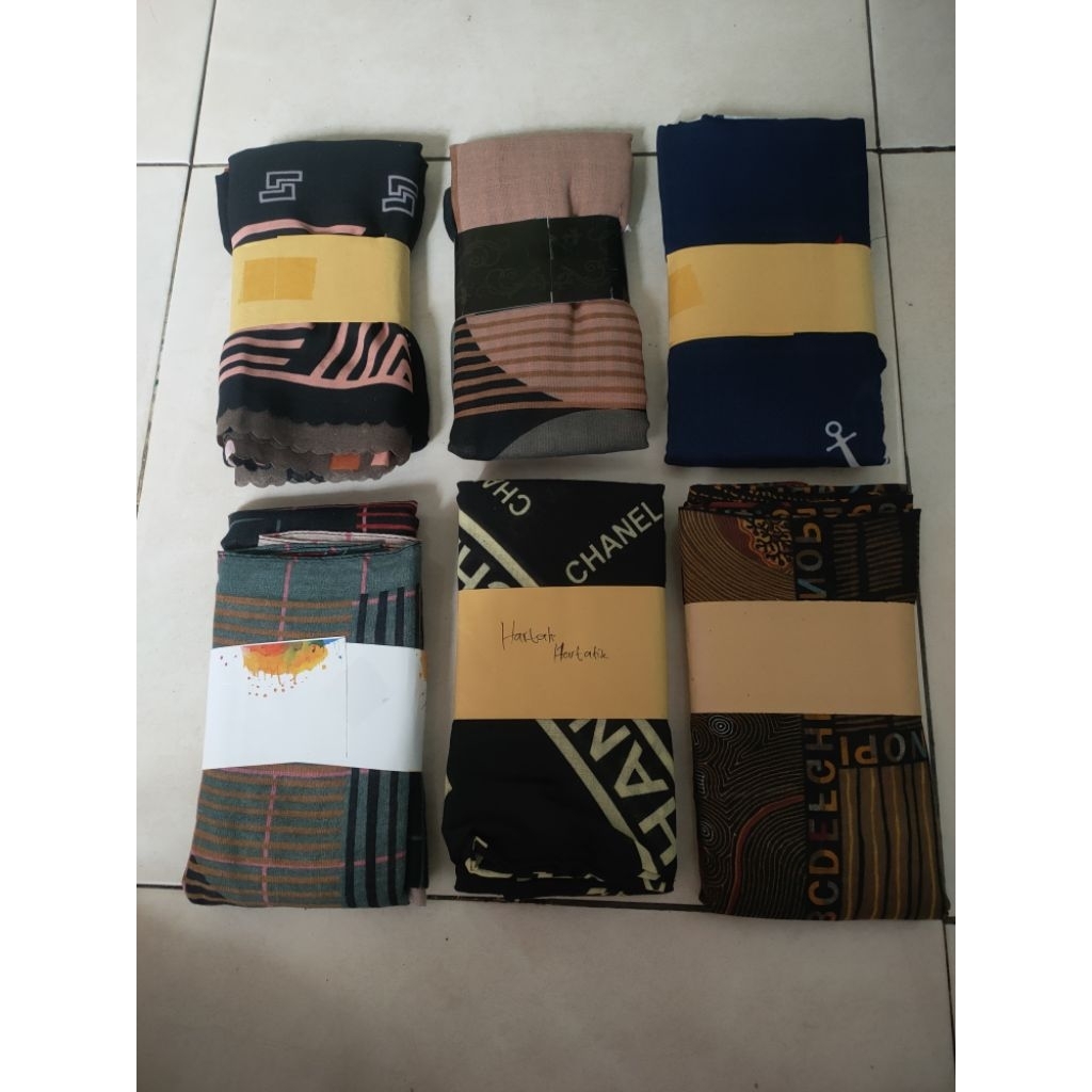 hijab segi empat Denai voal.pilih motif bisa chat