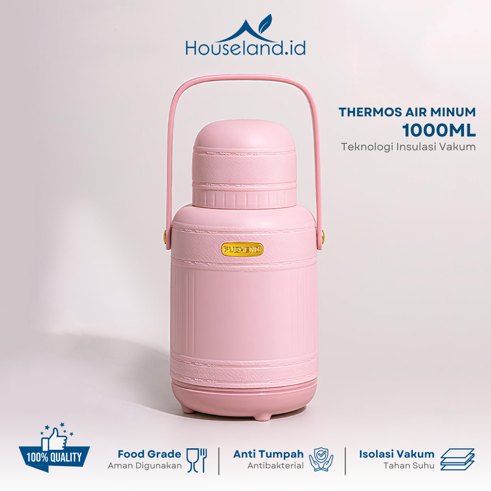 Thermos Thermal – Food Jar 1000ml Lapisan Kaca & PP Food Grade | Hangat Tahan Lama