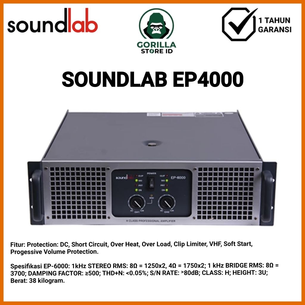 Power Amplifier Soundlab EP4000