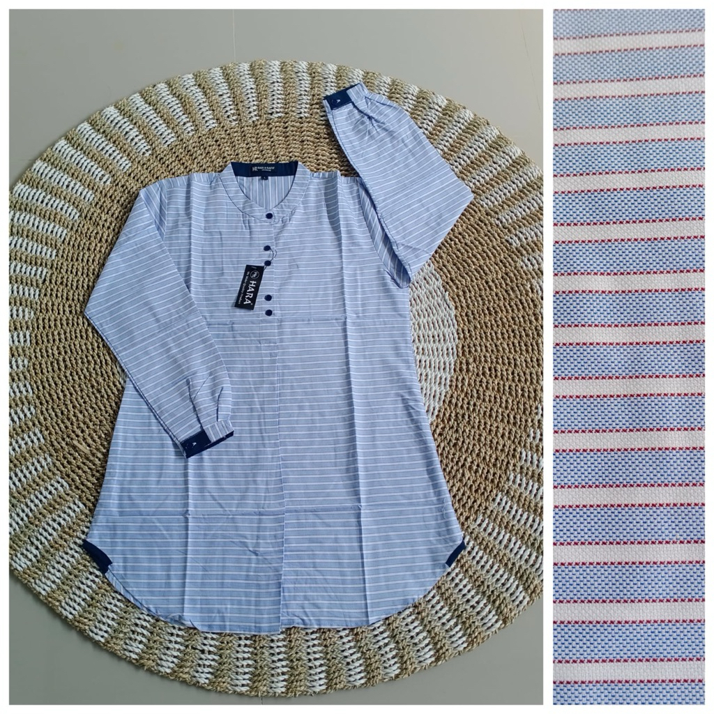 Tunik Hara Terbaru Motif Kotak Plat Salur