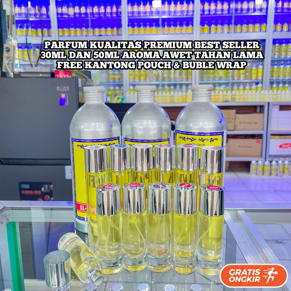 Inspired Parfum kualitas PREMIUM 30ML dan 50ML best seller pria & wanita(Aroma Bebas Request)