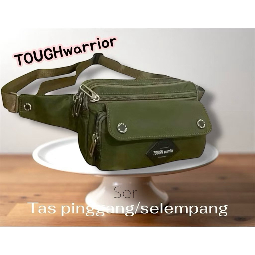 TAS IMPORT PINGGANG PRIA ORIGINAL TOUGH WARRIOR 6736//TAS SELEMPANG PRIA IMPORT TERBARU