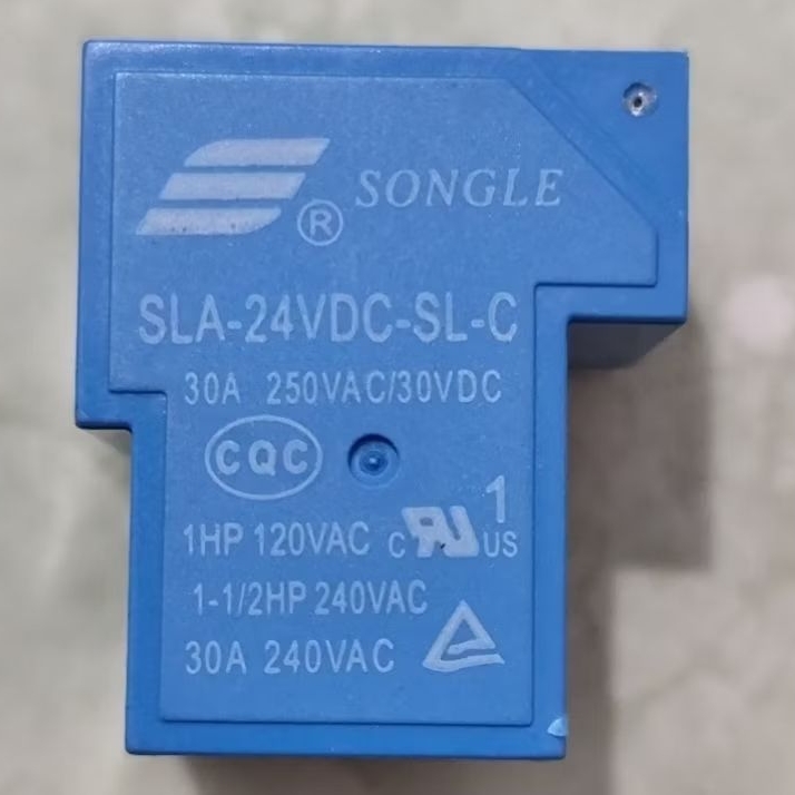 RELAY 6 PIN KAKI 6P 24 VOLT 24V 30 AMPERE 30A KODOK SONGLE SLA-24VDC-SL-C