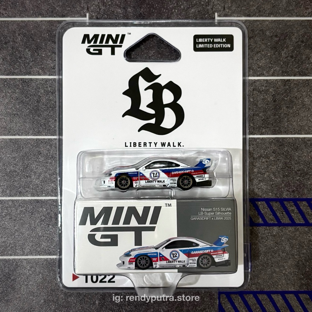 MINI GT Nissan S15 SILVIA LB-Super Silhouette GARASI DRIFT x LBWK 2025 Limited LB Store Blister Seal