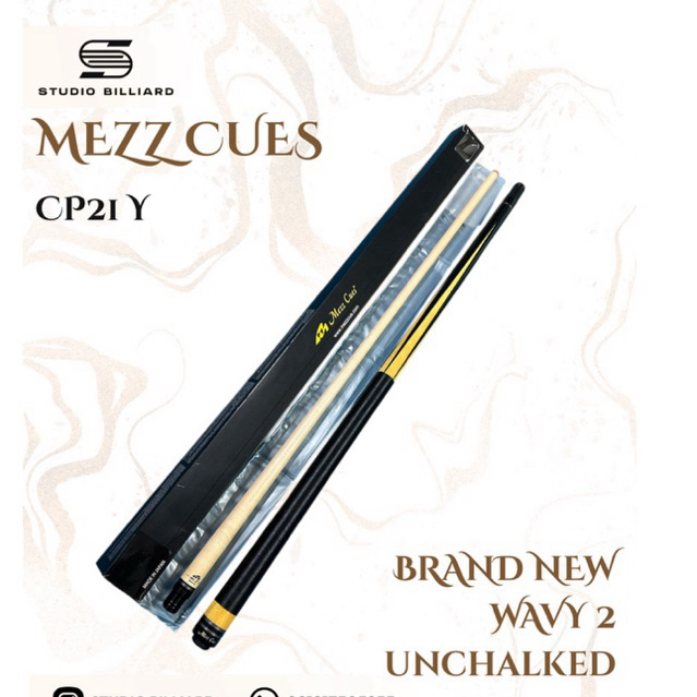 mezz cues cp21Y wavy 2 shaft wx sigma new in box