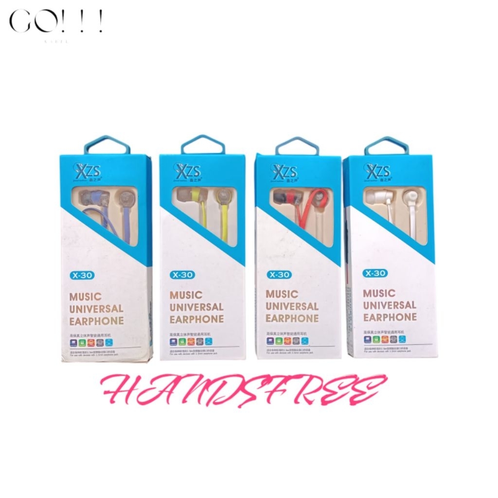 Earphone Headset Handsfree XZS Mega Bass Jack Aux 3.5mm