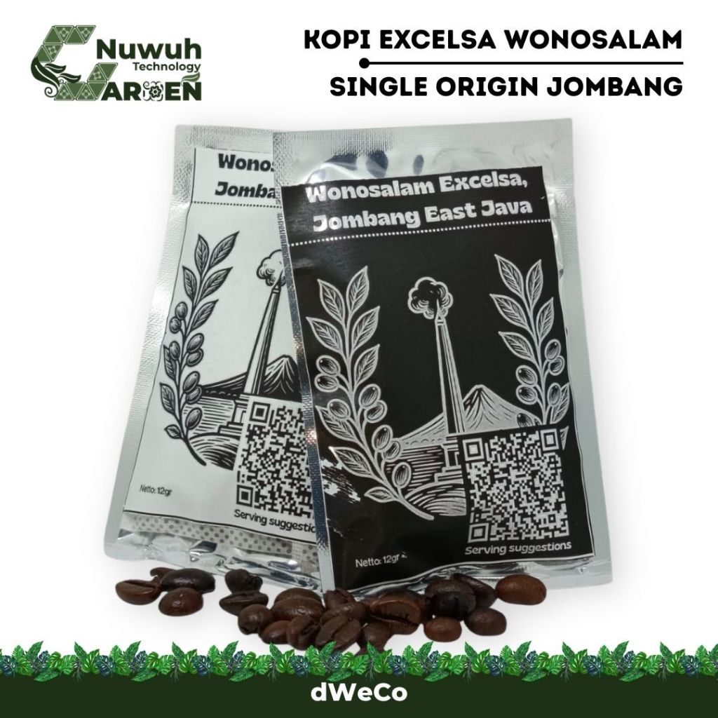 dNusavati Excelsa Wonosalam | Kopi Excelsa Wonosalam – Single Origin Jombang | Kopi Drip 12g