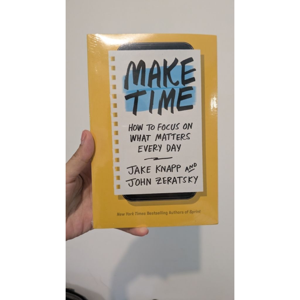 buku import make time Jake Knapp and John Zeratsky [new and sealed]