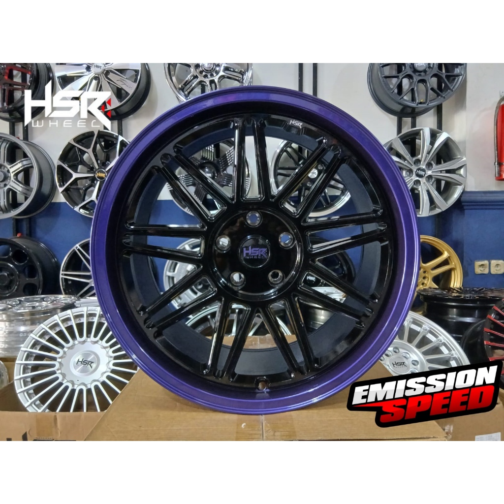 Velg Mobil Racing HSR Ring18 Terbaru Lubang 5x114,3 Bergaransi
