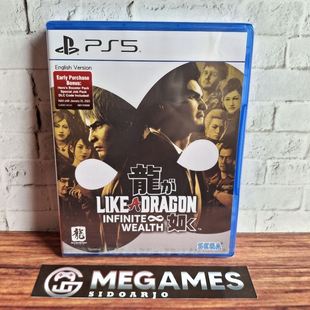 Kaset BD PS5 Like A Dragon Infinite Wealth - New/Segel