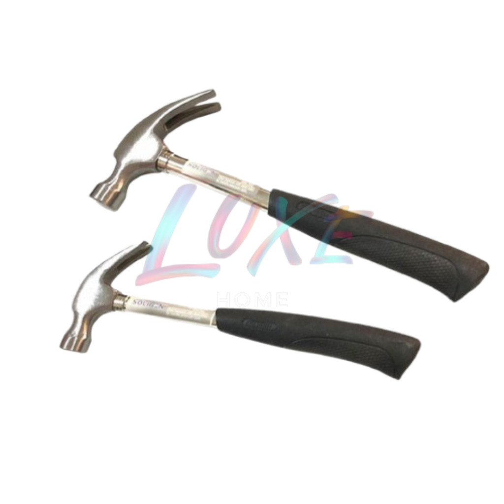 SOLIGEN Palu Kambing Gagang Besi Claw Hammer