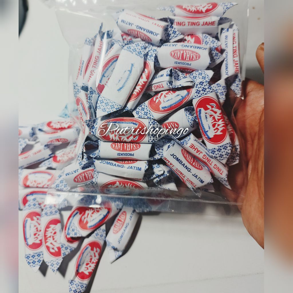 PAKET 2 PACK PERMEN JAHE KERTAS JADUL OLEH OLEH JAJANAN JADUL