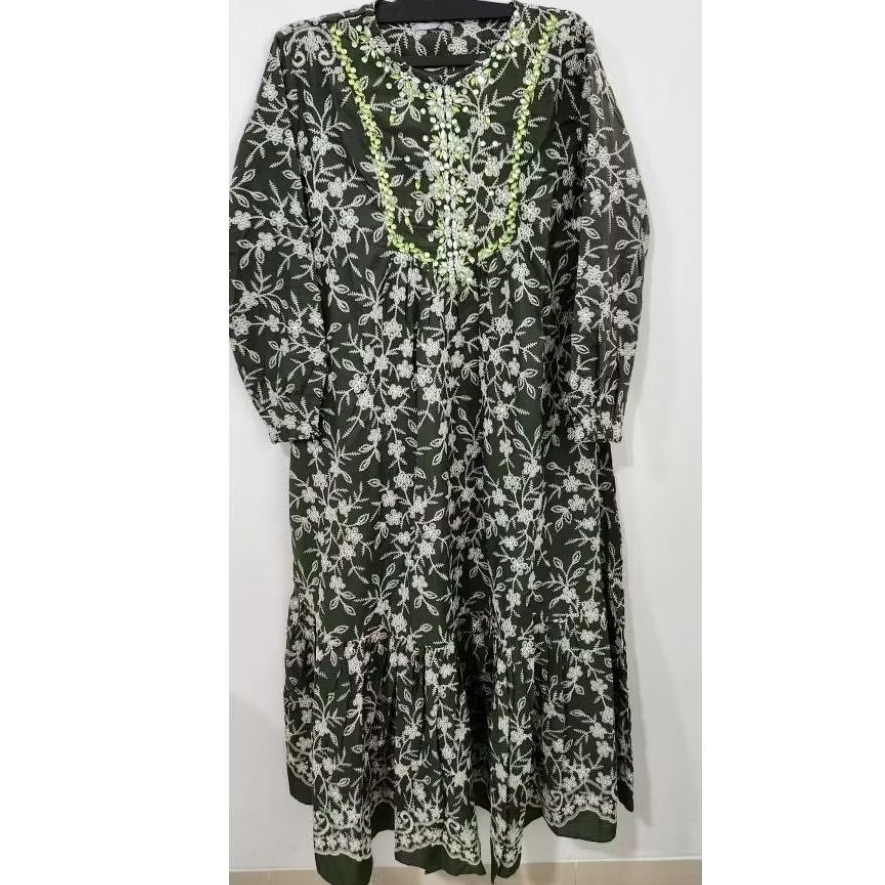 GAMIS MIDI KATUN BORDIR PAYET BY SALVINA YS