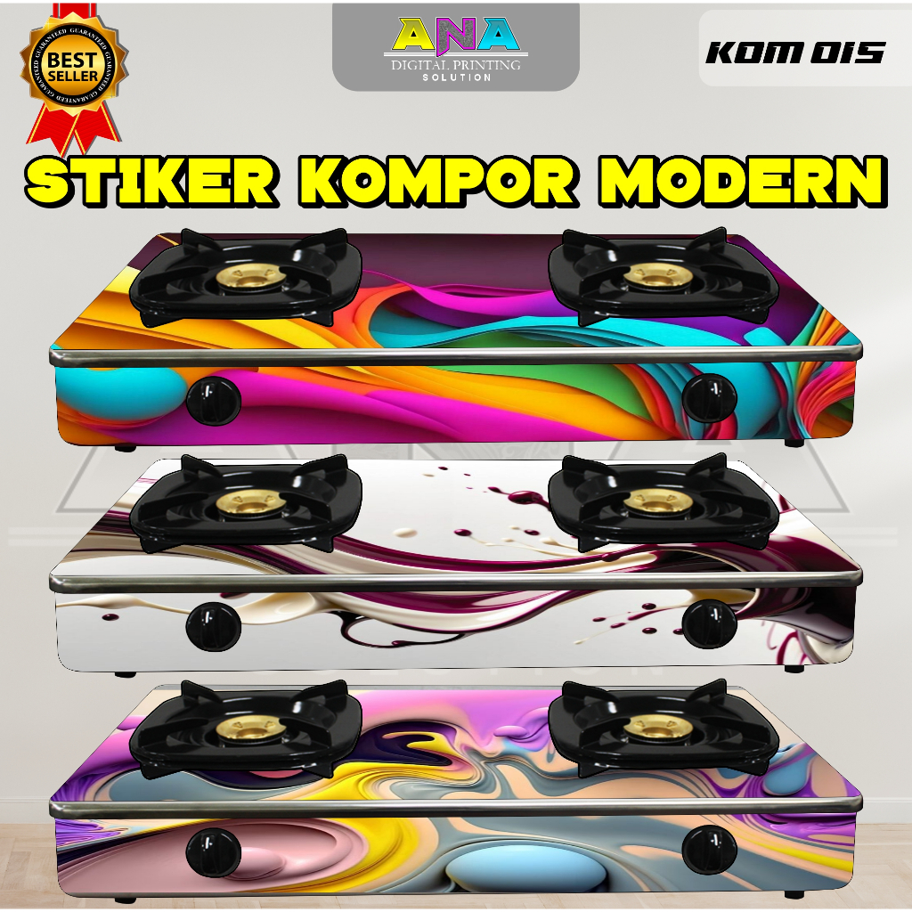 STIKER MAGICOM KOMPOR GAS MOTIF ABSTRAK/ STIKER KOMPOR MODERN GAS 1 TUNGKU 2 TUNGKU / STIKER KOMPOR 