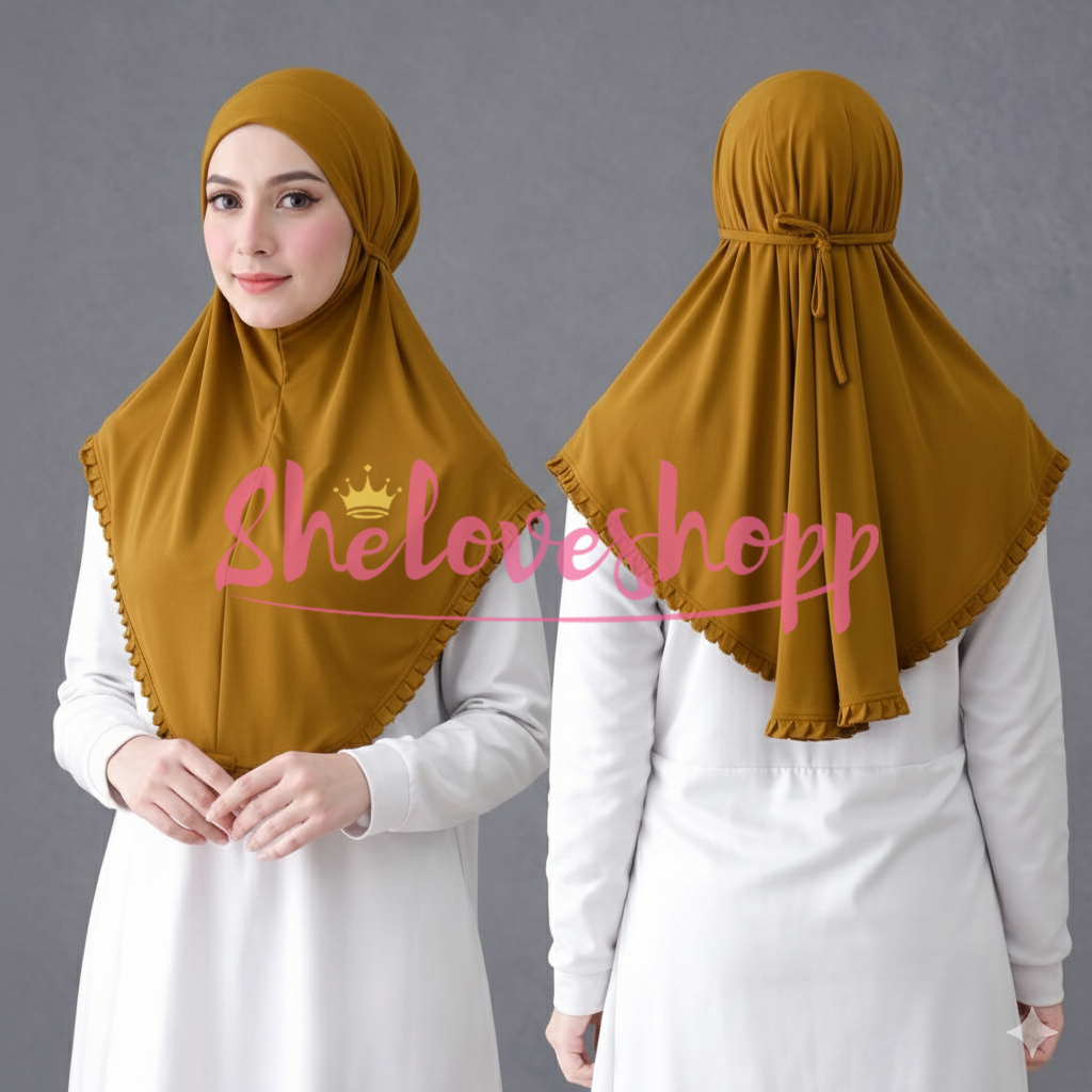 HIJAB BERGO NAIRA LIPIT BAWAH IRISH PREMIUM ORIGINAL JILBAB KERUDUNG MARYAM KCB REMPEL ARABI BERGO P